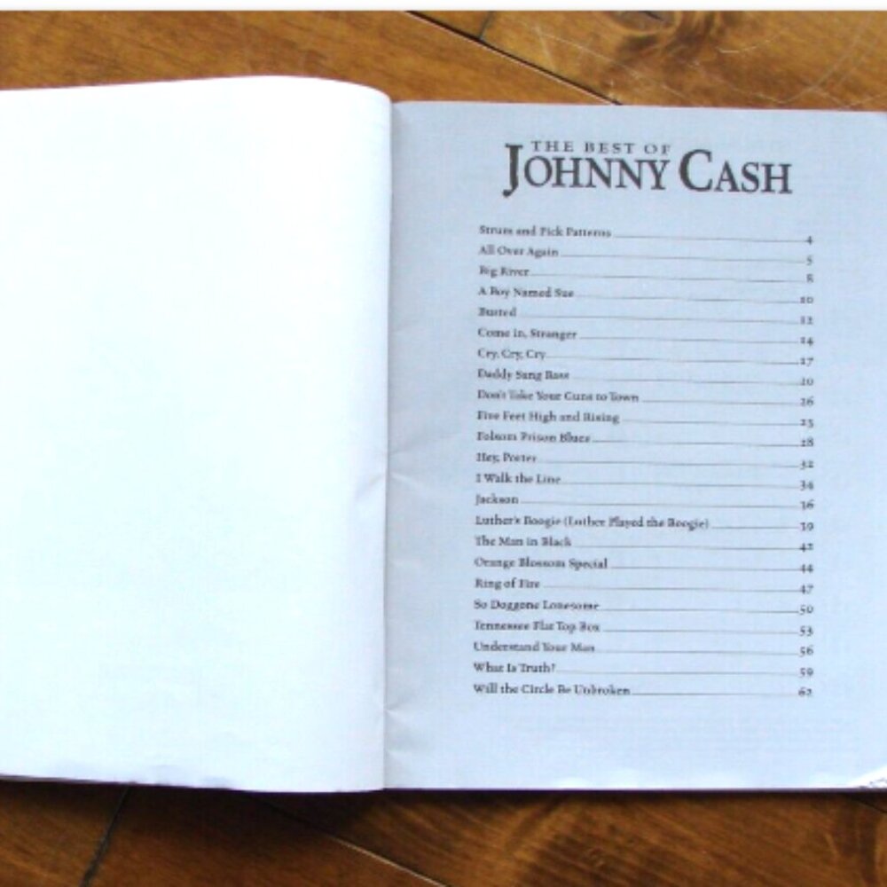 The Best of Johnny Cash Easy Guitar Notes Tab Sheet Music Vocals - Picture 3 of 6